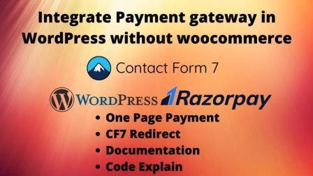 Integrate Payment gateway in WordPress without woocommerce
