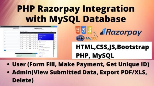 PHP Razorpay Integration with MySQL Database