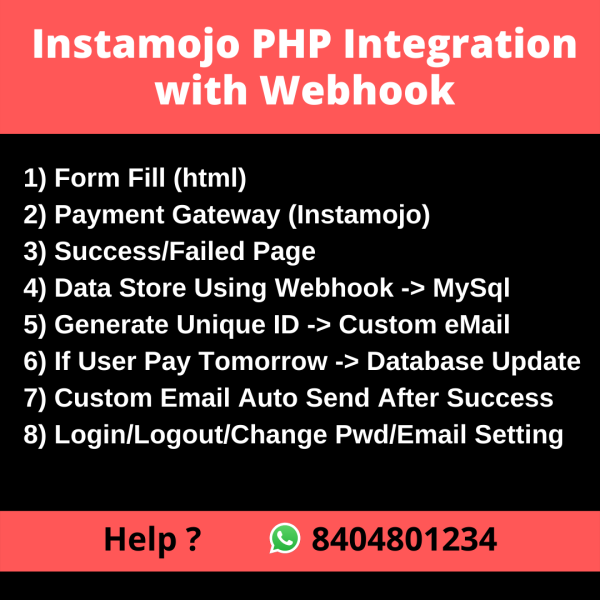 Instamojo PHP Integration with WebHook