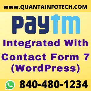 Paytm Payment Gateway Integration with Contact Form 7 (WordPress)